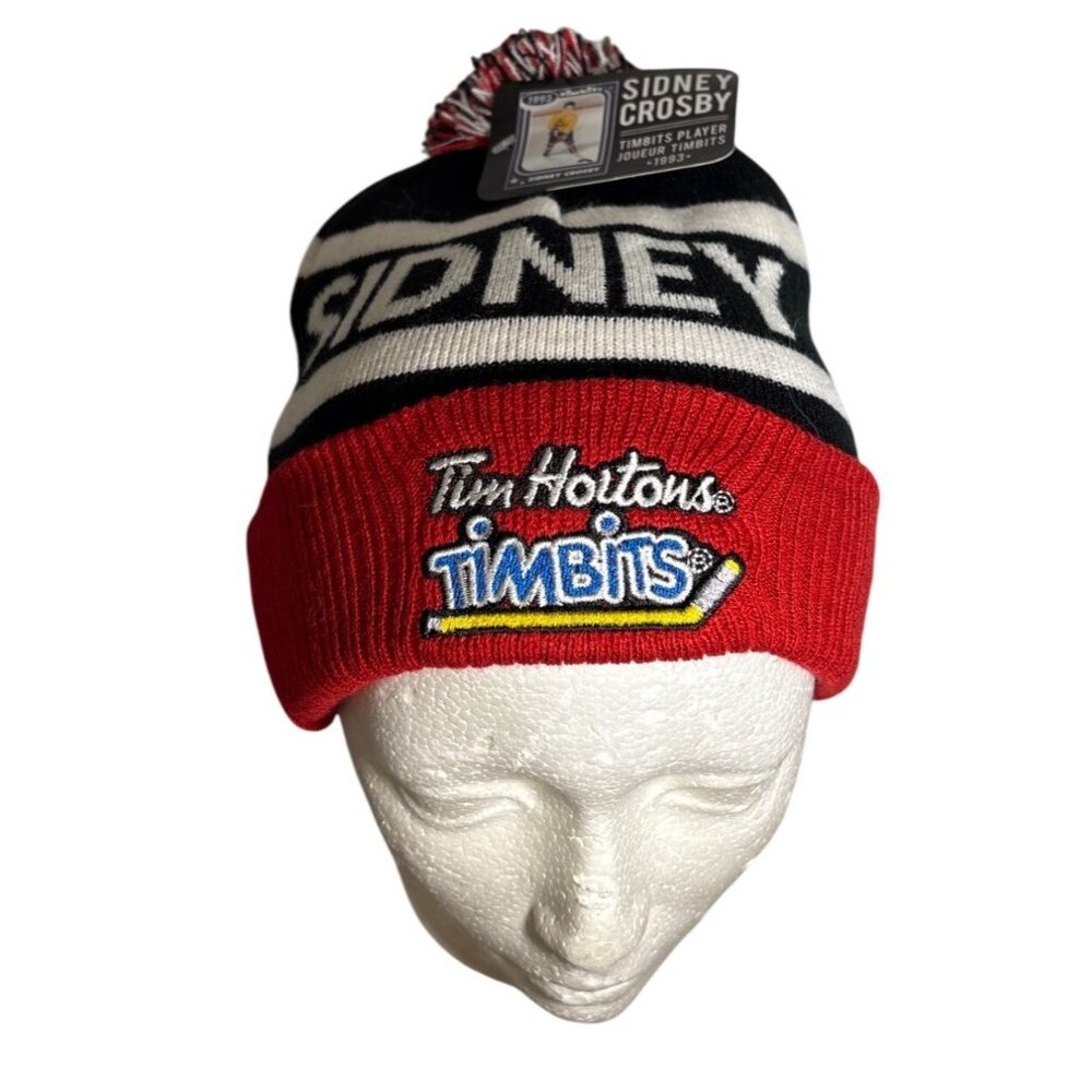 Sidney Crosby Tim Hortons Timbits Beanie Hat With Pom New